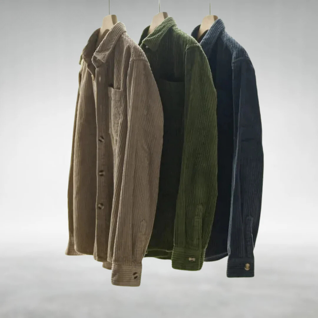 Dyran | Chemise décontractée en velours côtelé pour homme – Chemise douce et texturée, polyvalente au quotidien