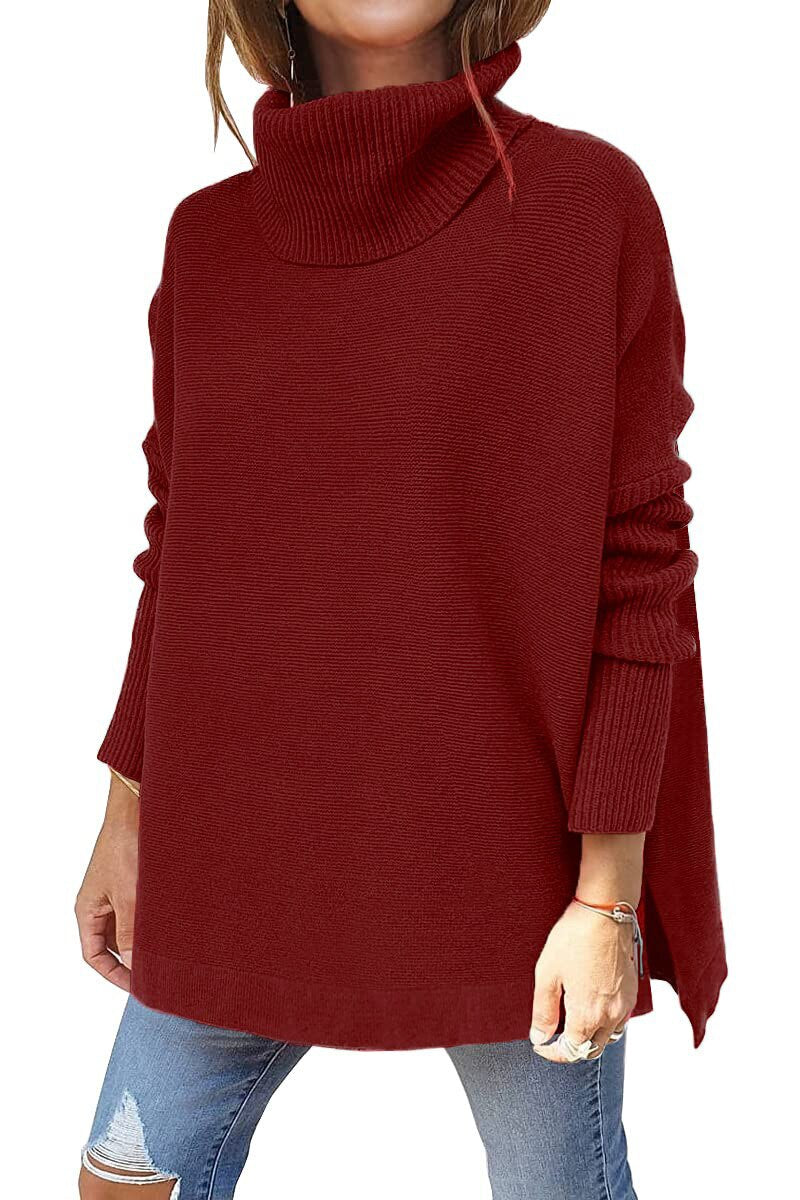 Tarelle | Hochwertiger Damen-Rollkragenpullover, bequemes Strickmuster, lockere Passform, Winteroberteil