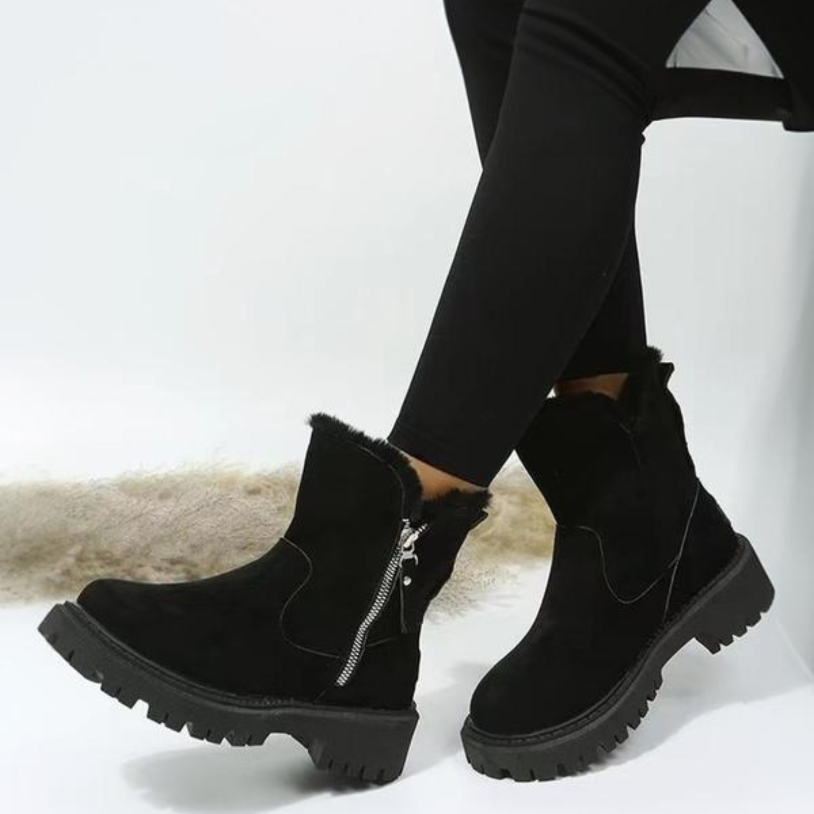 Galiah | Casual warme dameslaarzen met ritssluiting – Comfortabel winterschoeisel