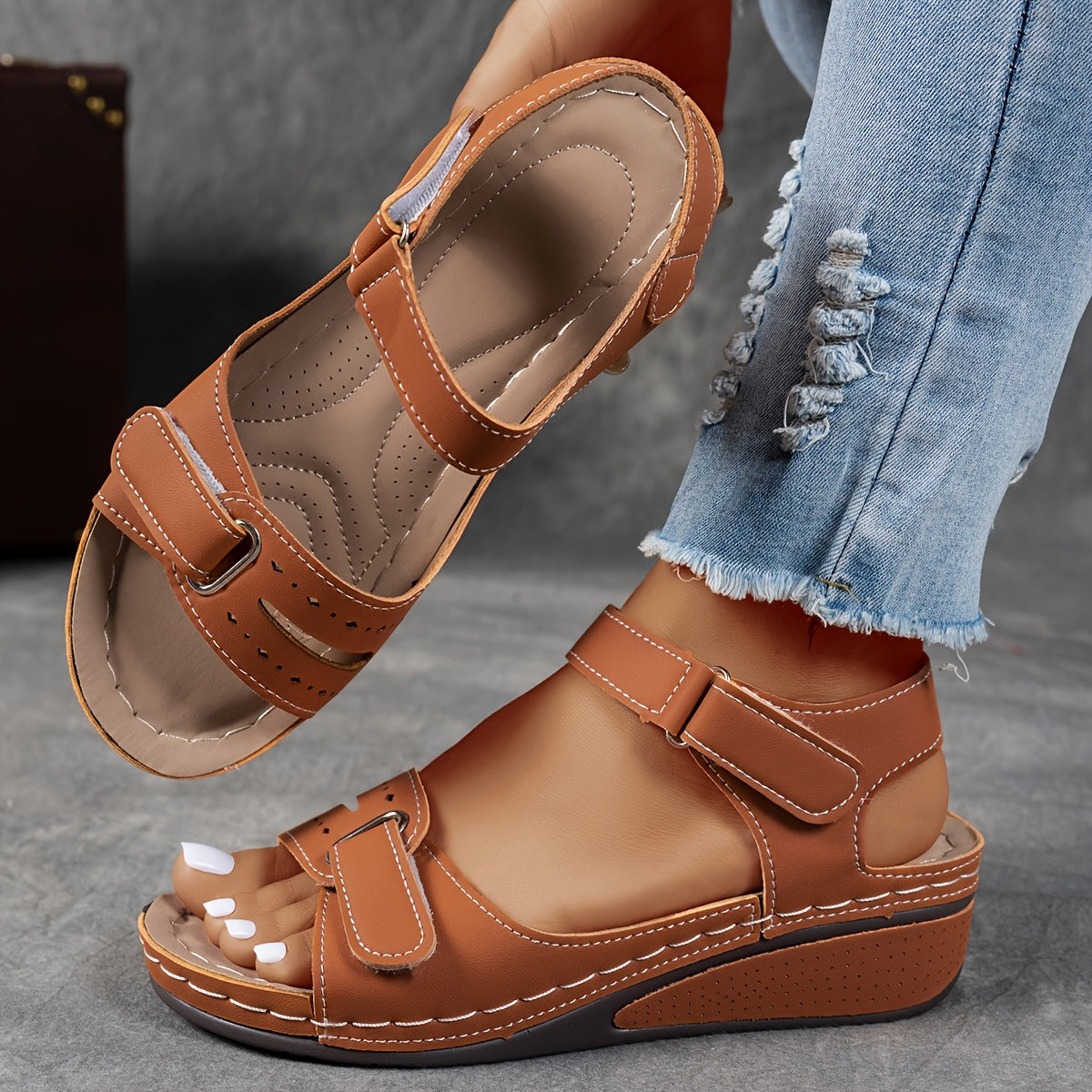 Jaxine | Orthopedische comfortsandalen – dames ondersteunend en verstelbaar