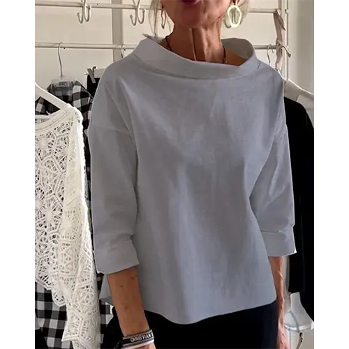 Adrelya | Elegante casual blouse voor dames – shirt met 3/4 mouwen, voor op kantoor en dagelijks gebruik