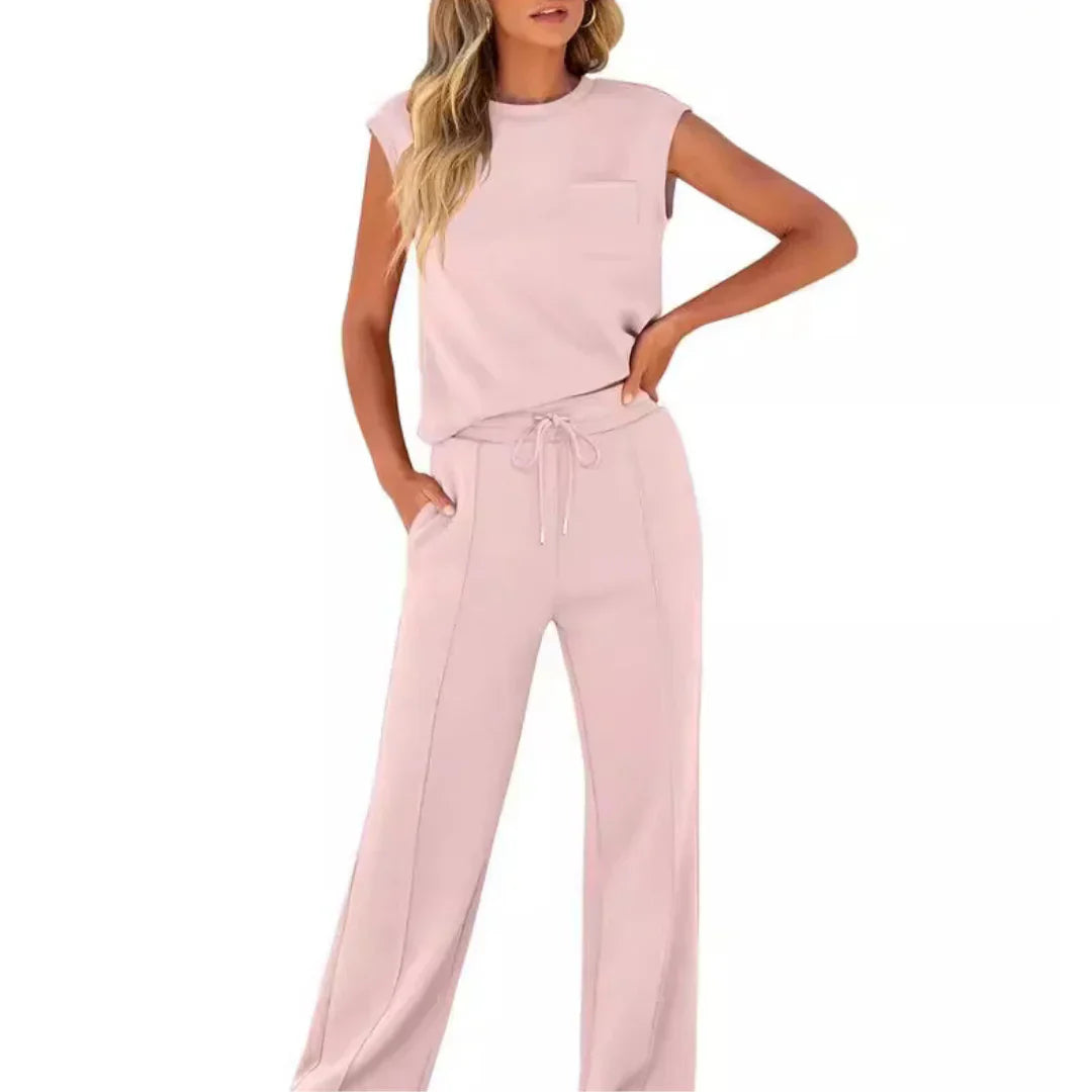 Rhea | Zachte loungeset voor dames – Tweedelige zomerse outfit met relaxte pasvorm