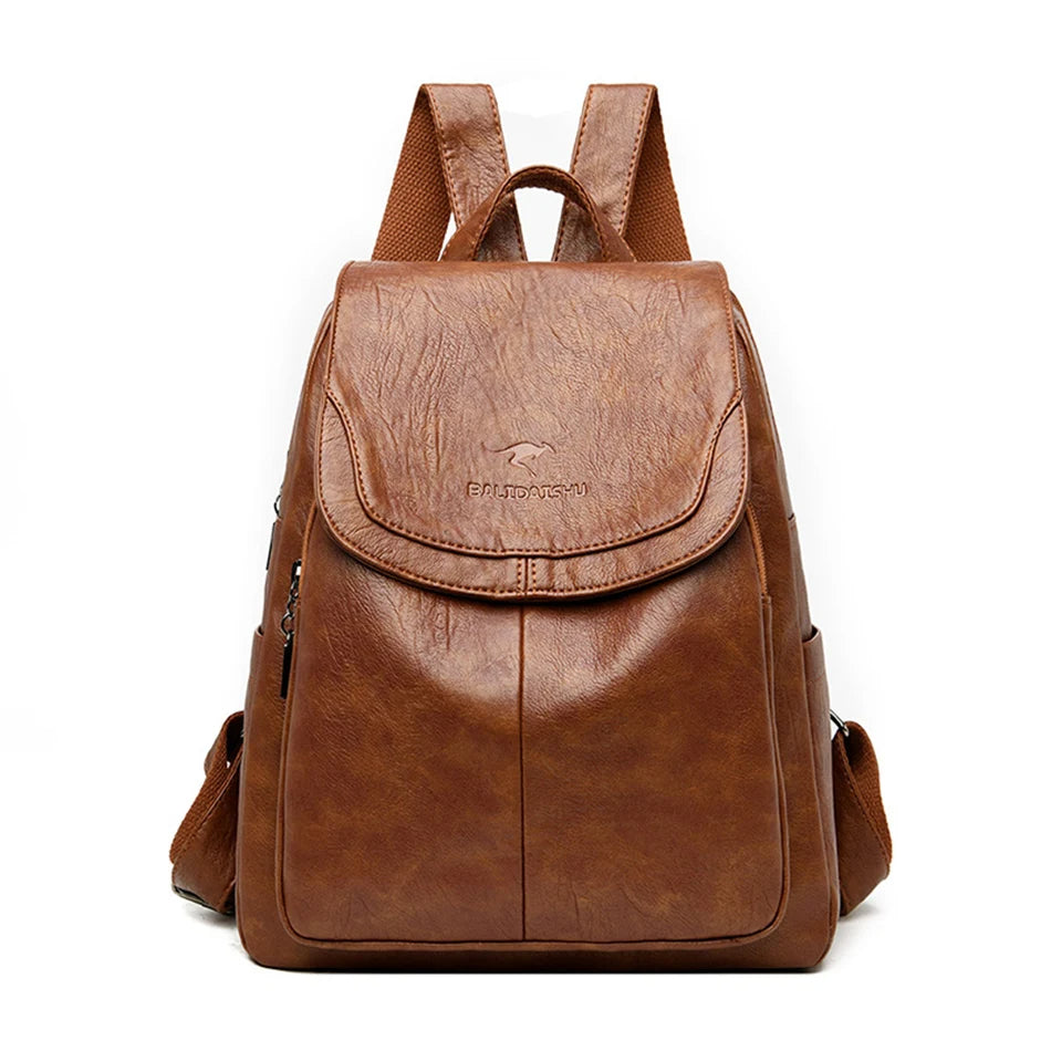 Modura | Sac à dos élégant et léger en cuir – Sac tendance pour femme, idéal pour les voyages et le travail