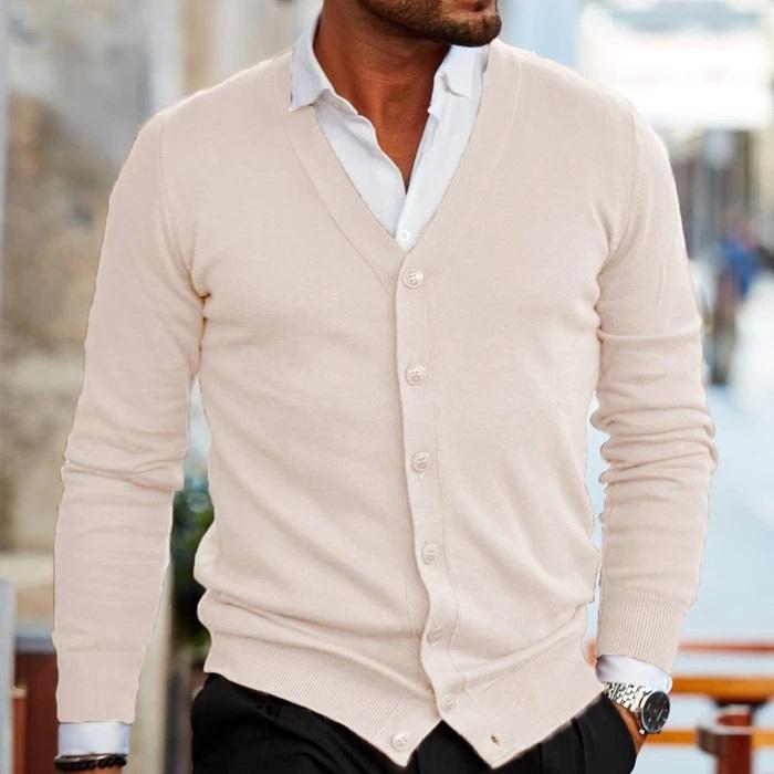 Braxen | Gilet en maille décontractée pour homme – mélange de coton, coupe confortable 
