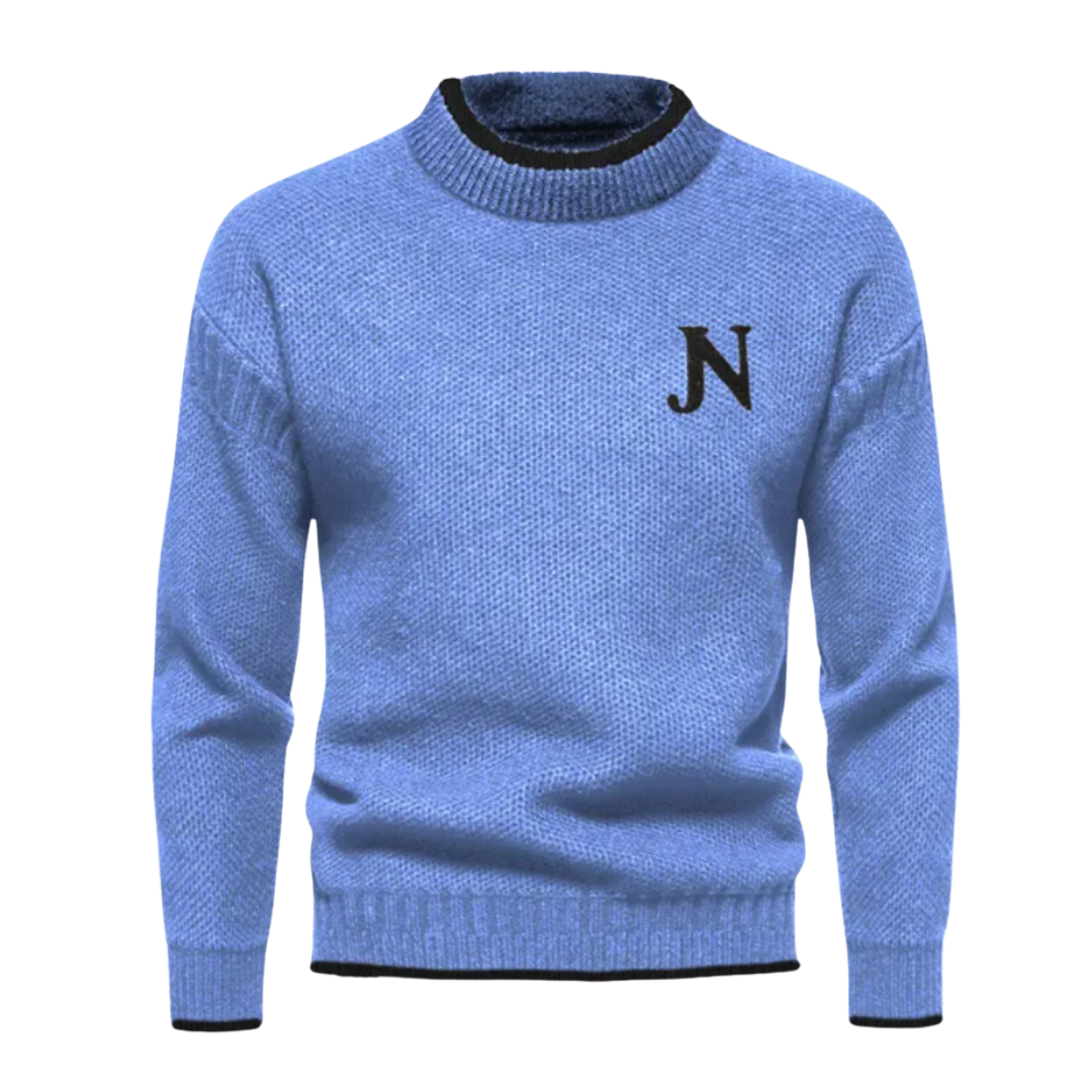 Zevik | Comfortabele gebreide trui voor heren voor dagelijks gebruik – zachte top met lange mouwen, casual gelaagde gebreide kleding