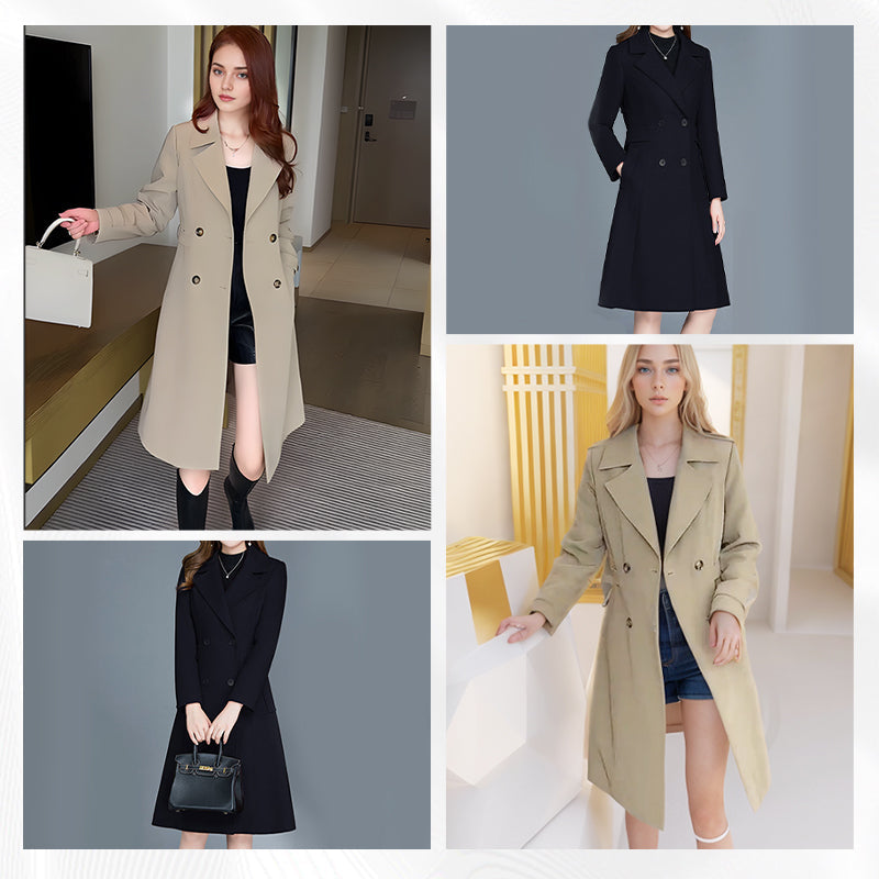 Ailra | Trench-coat élégant et chaud pour femme – avec doublure douce, manteau d'hiver