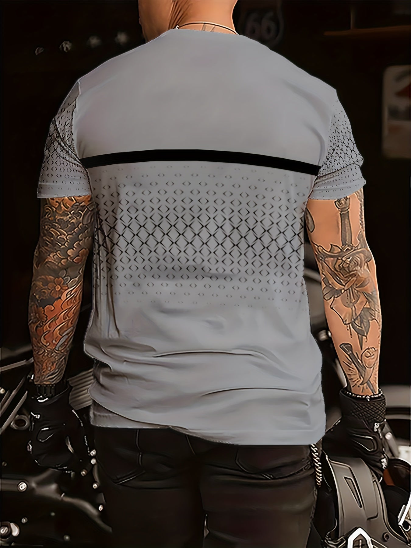 Xerxès | T-shirt homme en polyester - coupe classique confortable, imprimé minimaliste