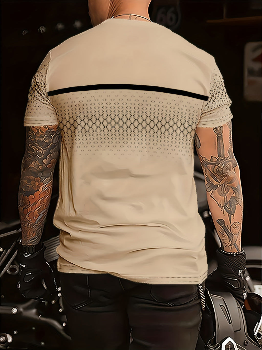 Xerxès | T-shirt homme en polyester - coupe classique confortable, imprimé minimaliste