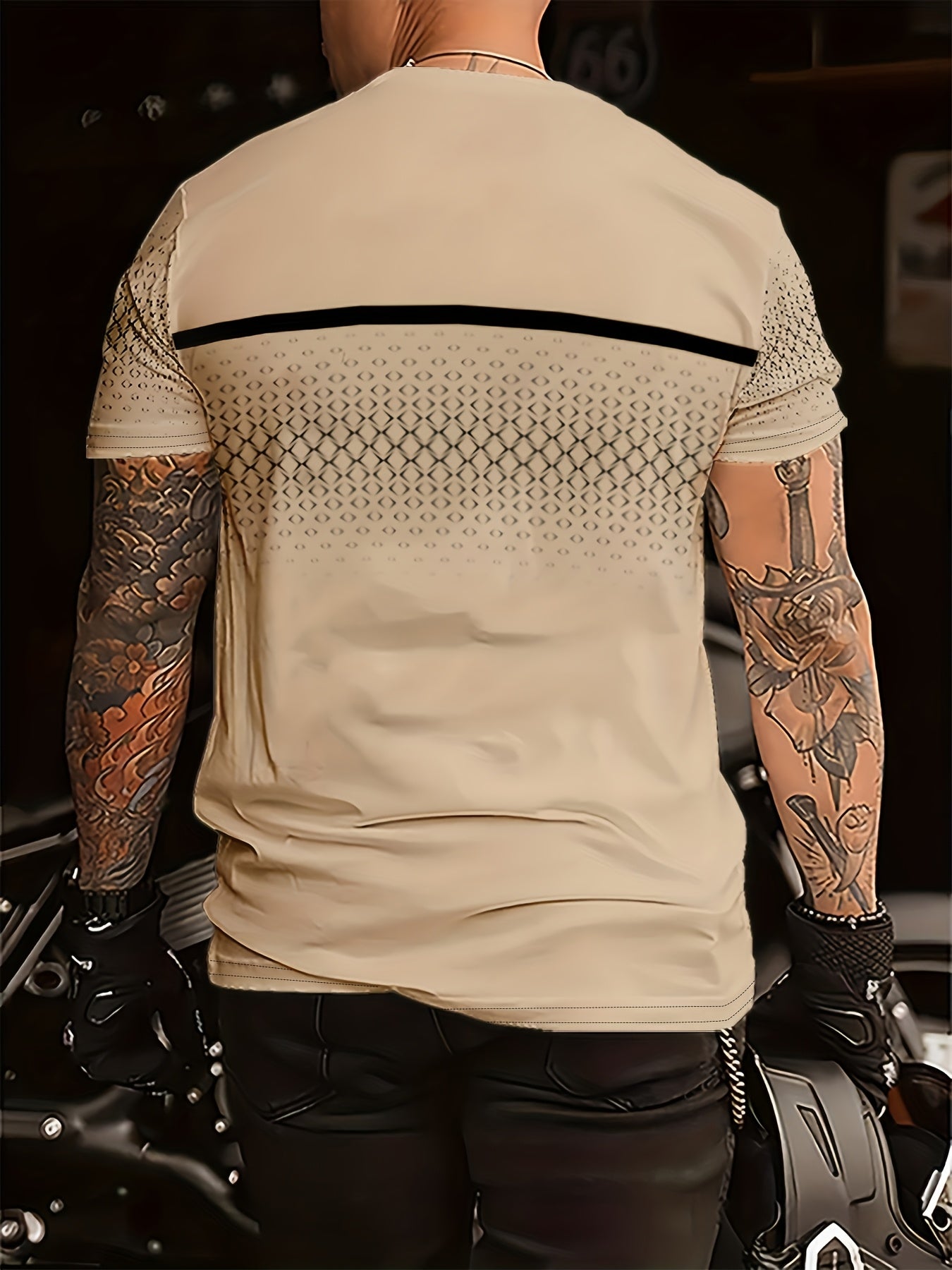 Xerxès | T-shirt homme en polyester - coupe classique confortable, imprimé minimaliste