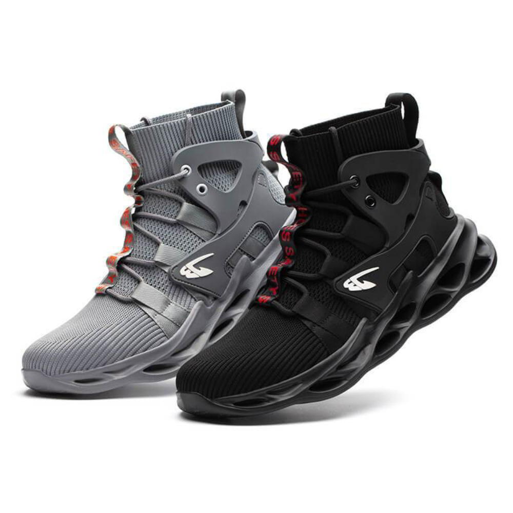 IronWalk | Chaussures de travail légères et respirantes pour hommes, chaussures de sécurité à embout en acier, chaussures de sécurité antidérapantes pour l'industrie