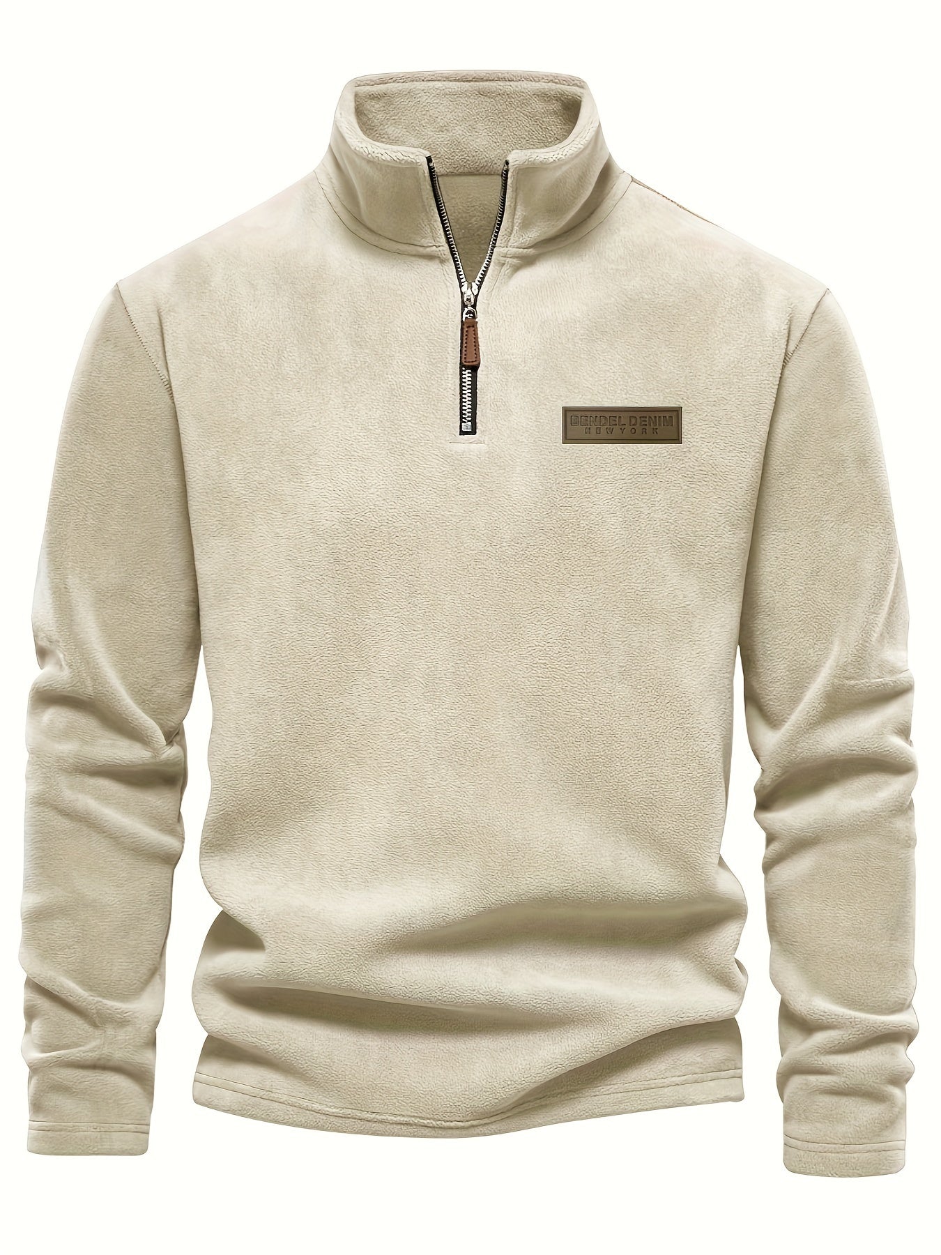 Roran | Heren sweatshirt met halve rits en opstaande kraag – Streetwear-top met lange mouwen