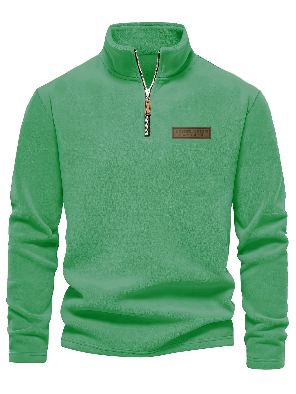 Roran | Heren sweatshirt met halve rits en opstaande kraag – Streetwear-top met lange mouwen