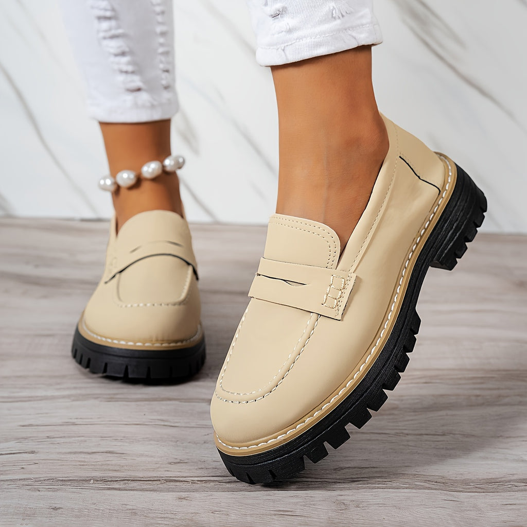 LoaferMax | Retro-Slipper für Damen – Penny-Loafer aus Kunstleder