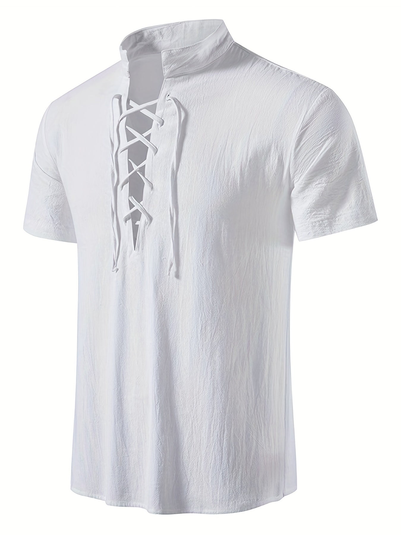 Varekion | Heren Casual Shirt met Korte Mouwen – Lichtgewicht Zomer Strandshirt