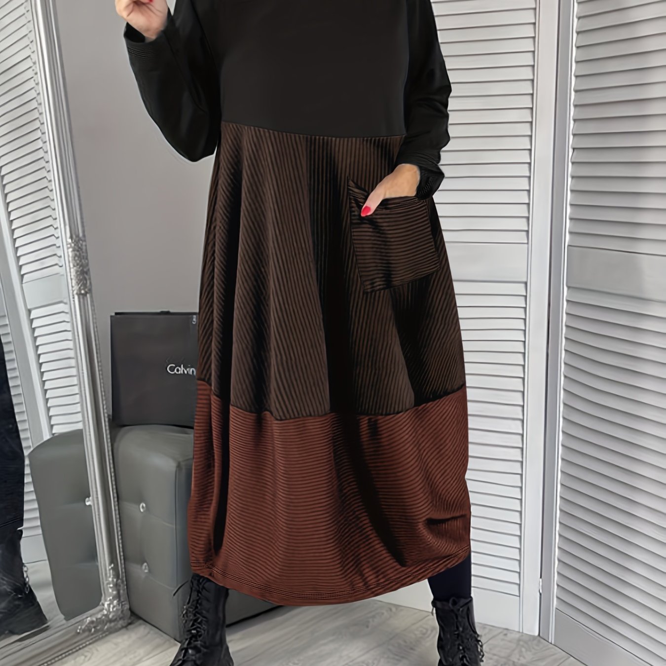 Ulvrya | Boho maxi-jurk voor dames – Lange Mouwen, Losvallende Elegante Zomerjurk