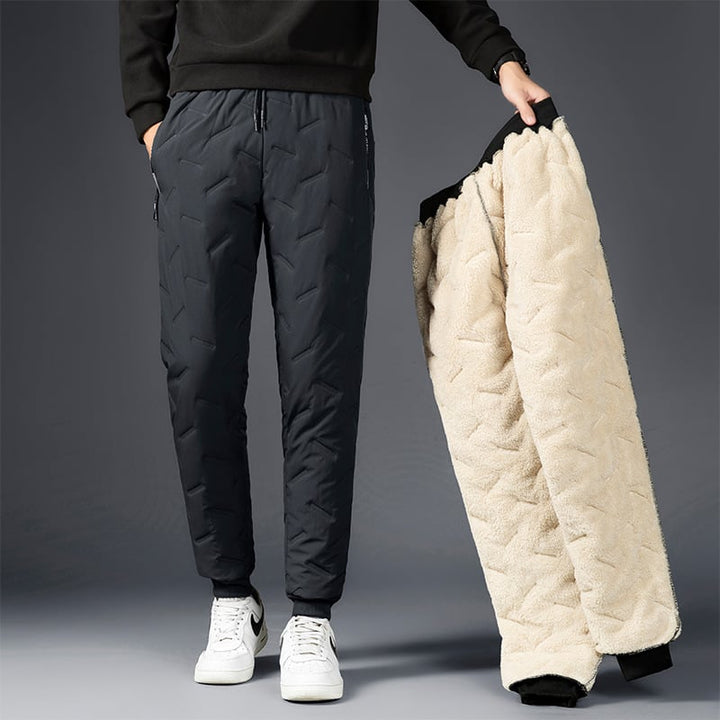 ThermoWear | Pantalon d'hiver unisexe en polaire – pantalon thermique chaud, pantalon de jogging décontracté et confortable