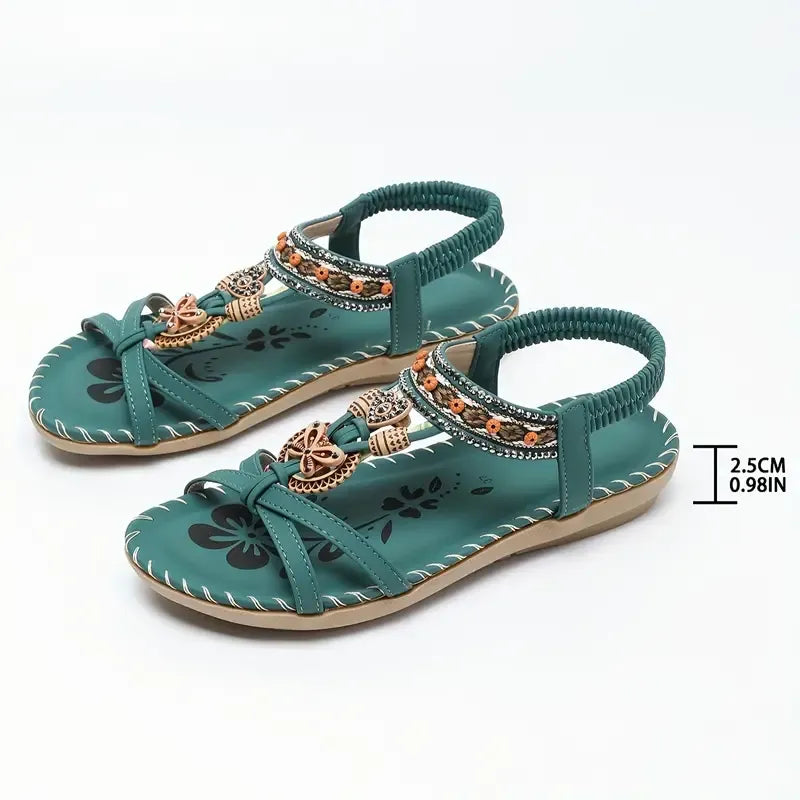 GypsyStep | Orthopedische comfortabele sandalen voor dames – Boho leren instapsandalen