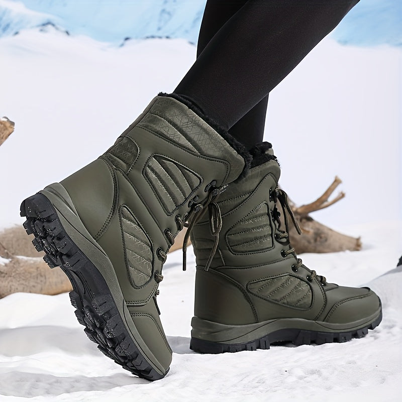 BlizzardStep | Winterwandelschoenen voor dames, waterdicht, gevoerd met fleece, warm, antislip