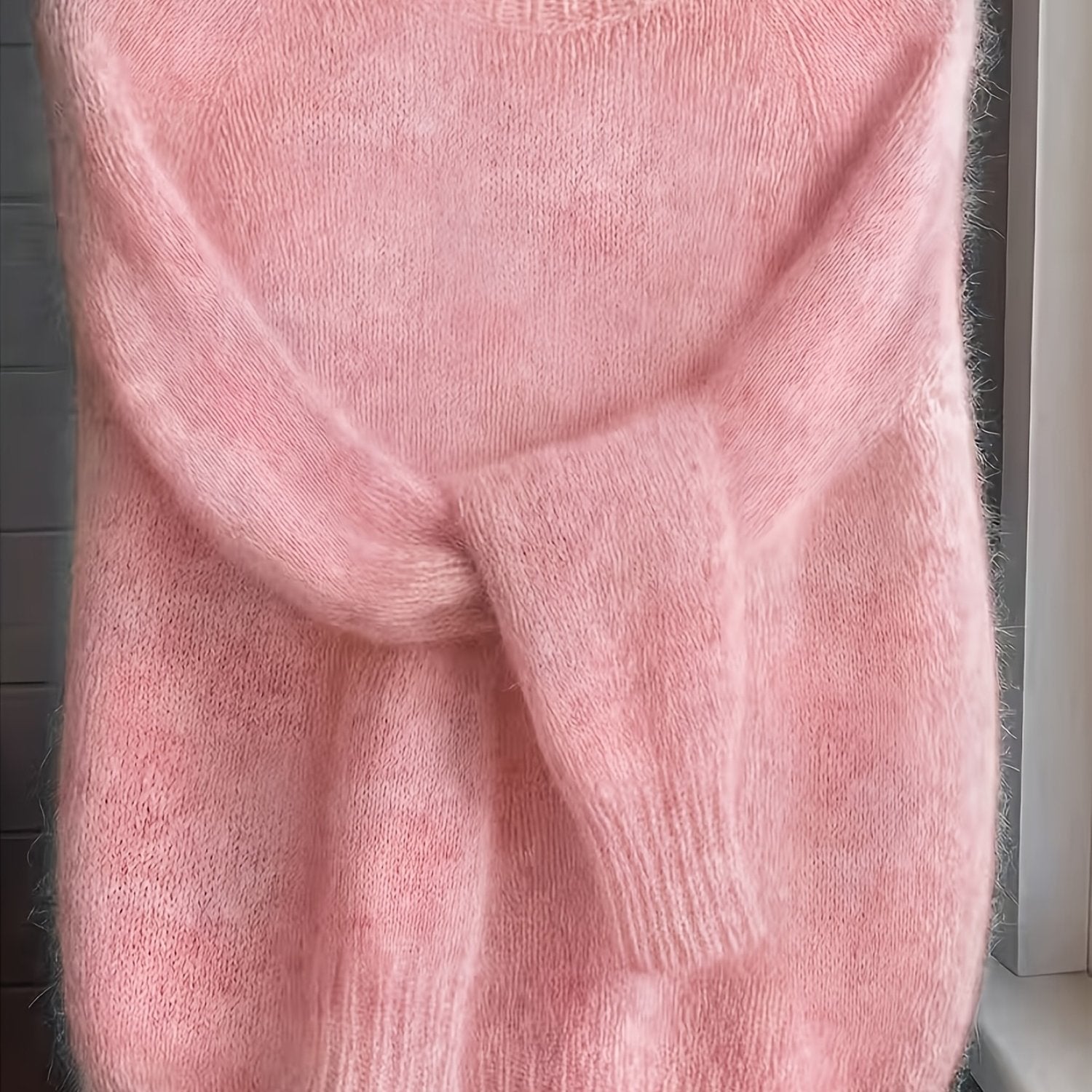 Lorixa | Zachte mohairmix trui voor dames – Comfortabele, stijlvolle raglanmouwen voor de winter