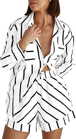 Jasythra | BreezeFit-outfitset – Casual korte broek en overhemd voor dames