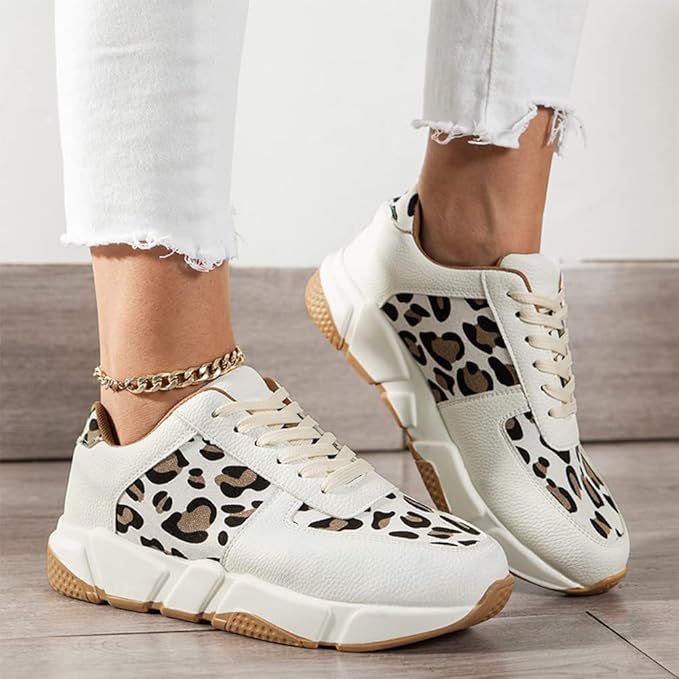 Myrrina | WildStep Leopard Sneakers – Casual damesschoenen met luipaardprint