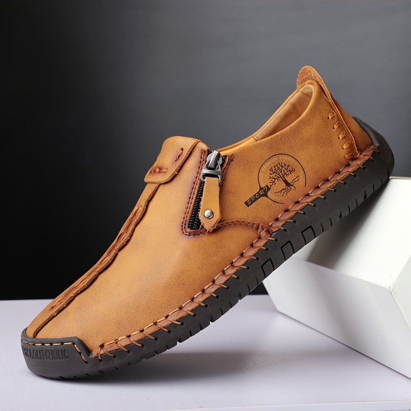 Tapio | Mocassins vintage pour hommes faits main - Mocassins décontractés légers à enfiler pour l'extérieur