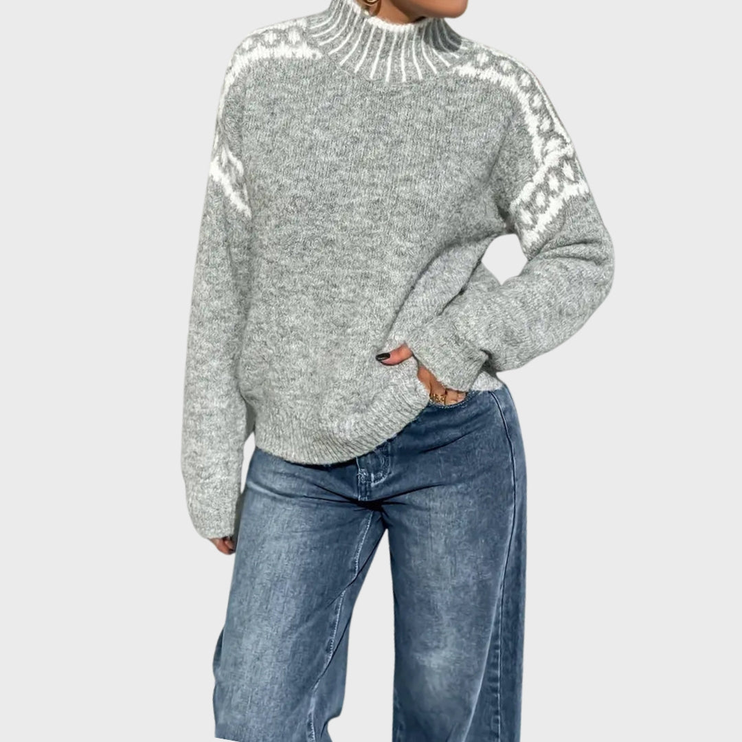 Quenara | Pull en maille douce – Pull d'automne confortable à manches longues pour femme