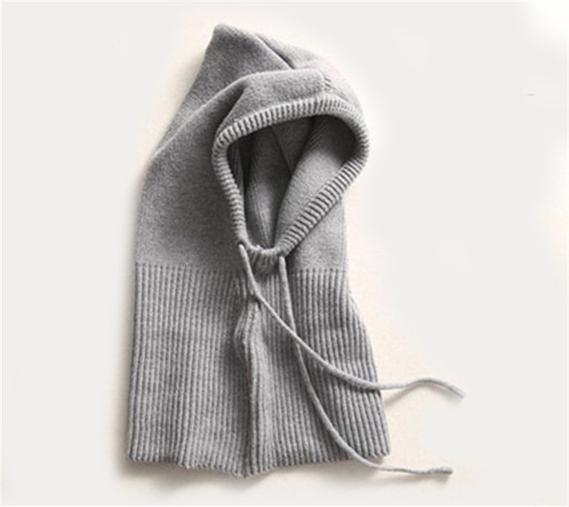 CozyVeil | Cagoule en laine tricotée – Bonnet d'hiver doux en cachemire et protection chaude pour le visage par temps froid