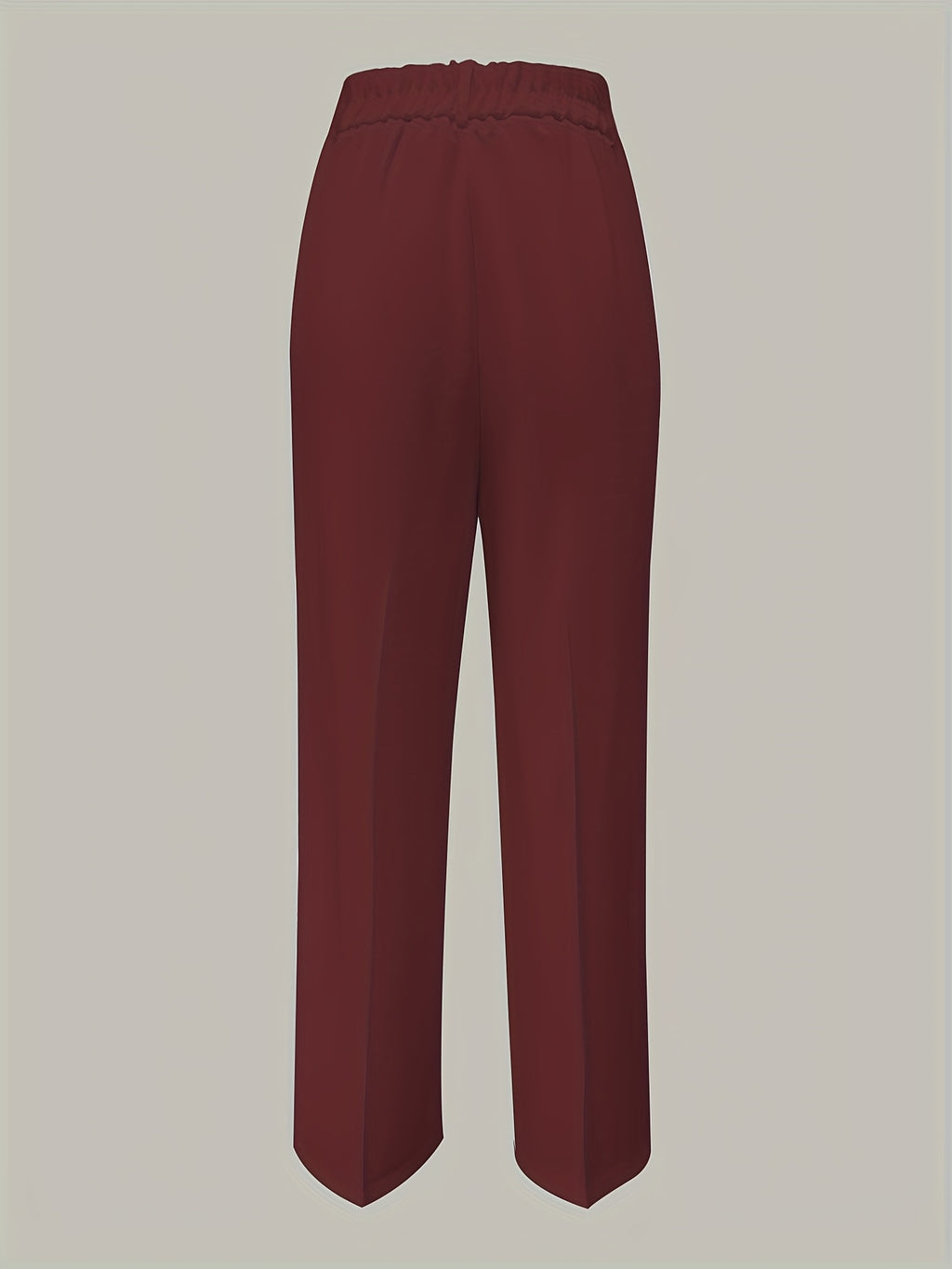 Oralia | Elegante Damenhose mit weitem Bein – Gerade geschnittene, hochgeschnittene Hose mit Knopfverschluss