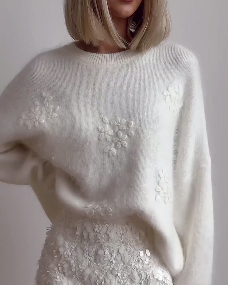 Emara | Schicker, weicher Winterpullover für Damen – weicher Strickpullover, warm, lässig, bequem