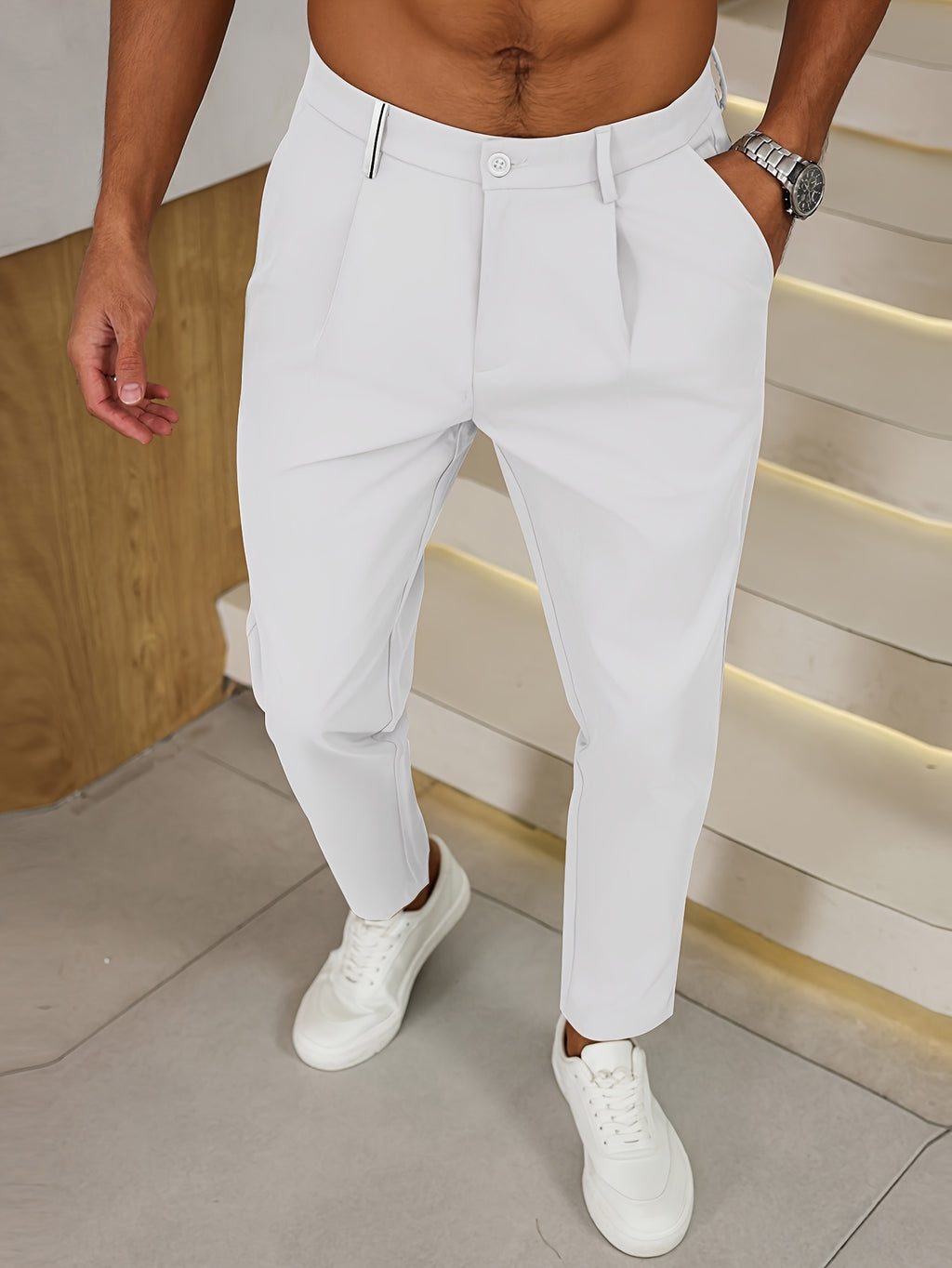 Anselm | Herren-Business-Casual-Hose mit Bundfalten – Vielseitige Passform