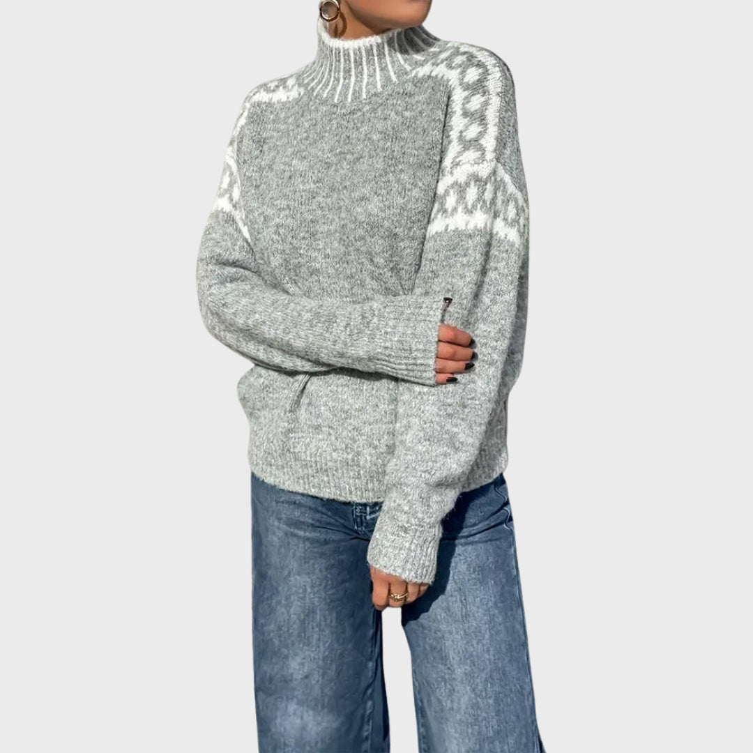 Quenara | Pull en maille douce – Pull d'automne confortable à manches longues pour femme