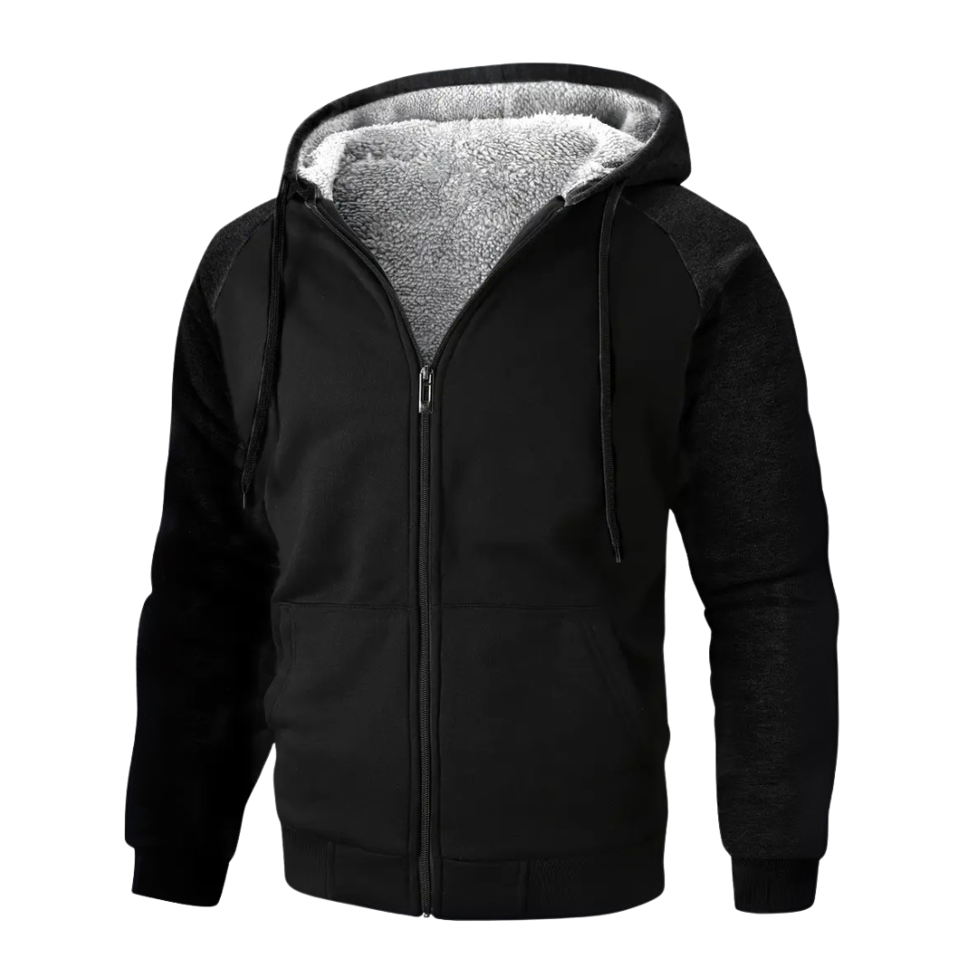 Roneth | Herenhoodie met sherpa-voering – Warme, zachte en comfortabele pullover