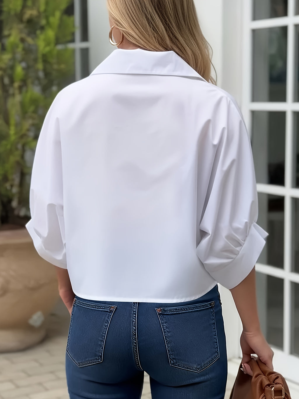 Walyra | Elegante casual damesblouse – Lichtgewicht overhemd met lange mouwen en knopen