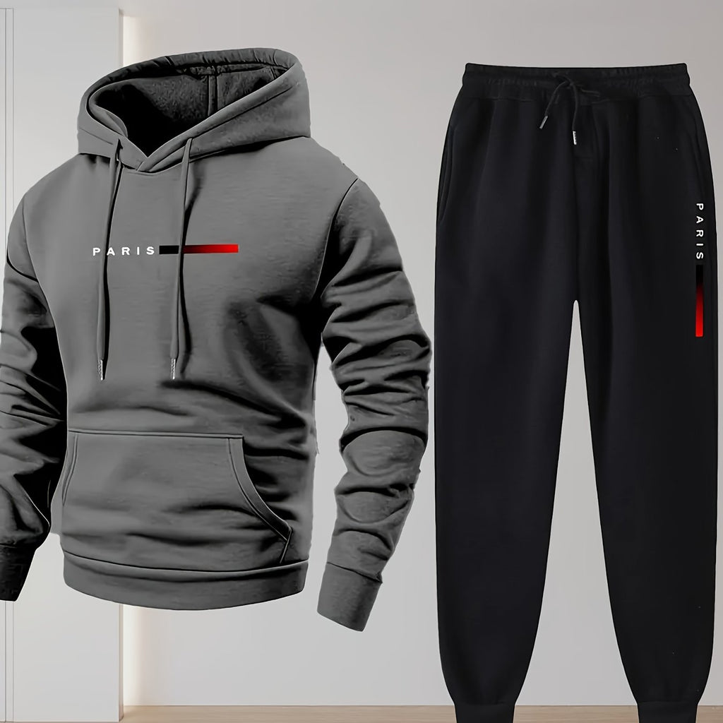 Brice | Herren 2-teiliges Hoodie- und Jogginghosen-Set – Lässige Sportbekleidung, Jogginganzug aus Stretchmaterial