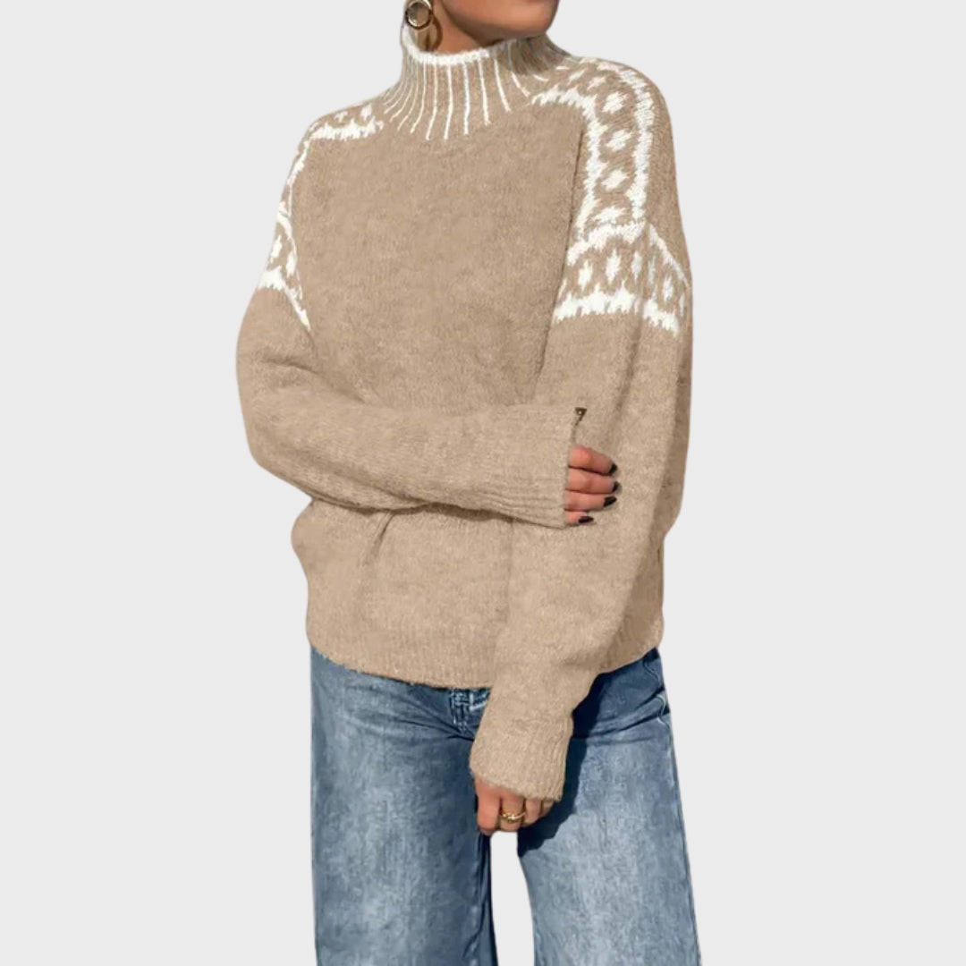 Quenara | Pull en maille douce – Pull d'automne confortable à manches longues pour femme