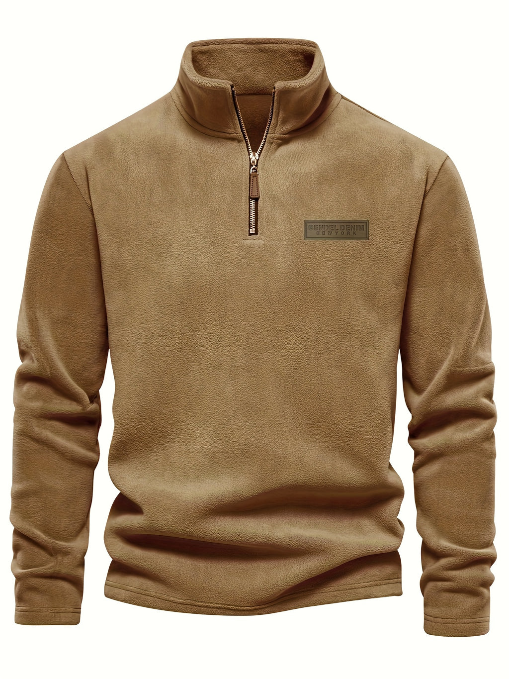 Roran | Heren sweatshirt met halve rits en opstaande kraag – Streetwear-top met lange mouwen