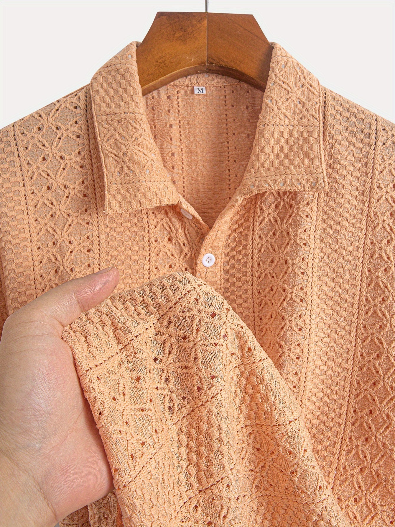 Boren | Gestreepte gebreide herenblouse – korte mouwen, ademend, lichtgewicht, casual