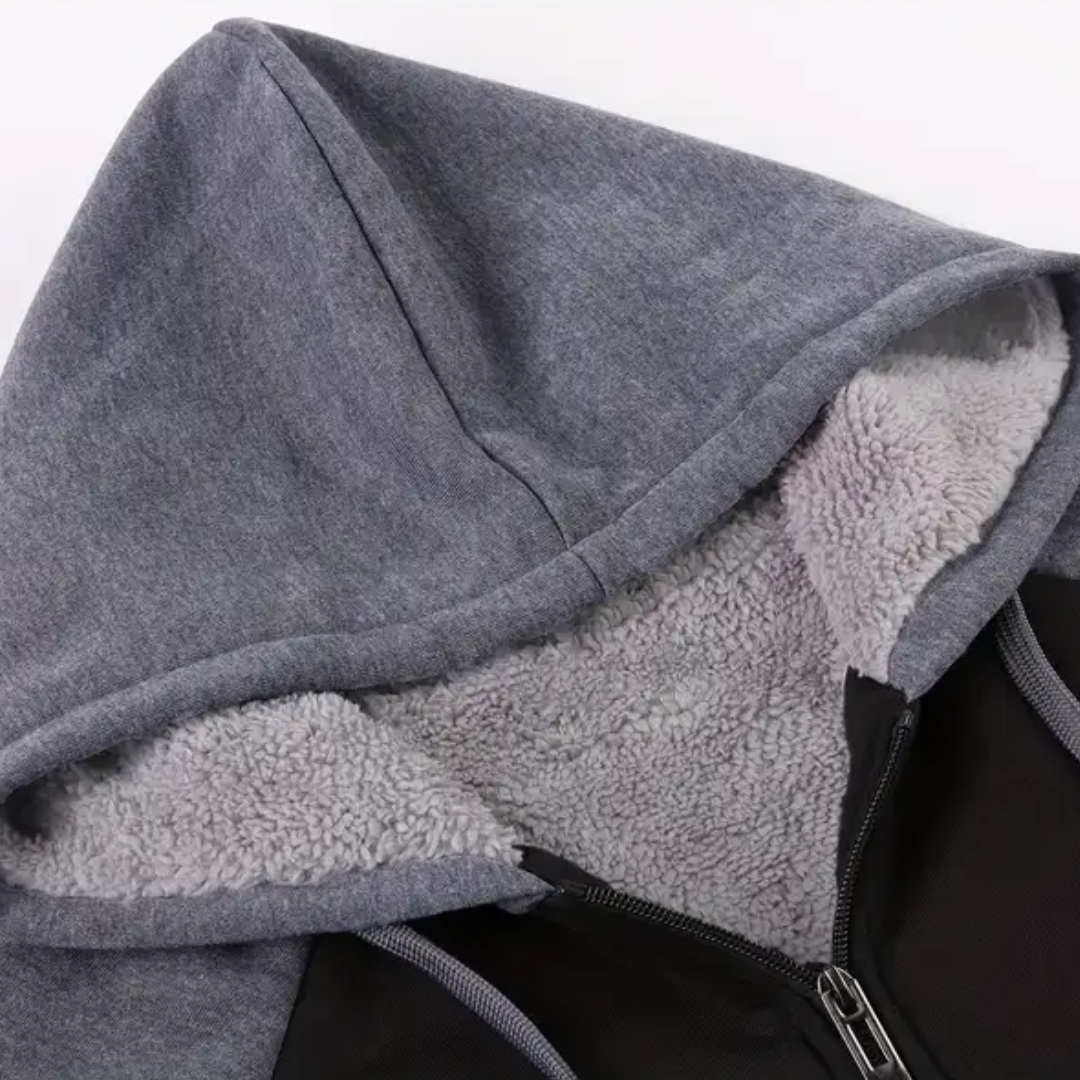 Roneth | Herenhoodie met sherpa-voering – Warme, zachte en comfortabele pullover