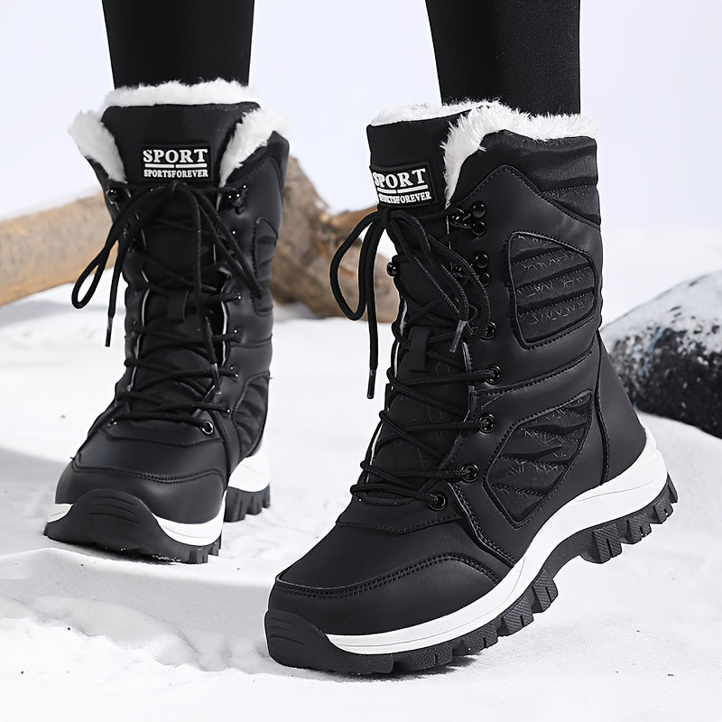BlizzardStep | Winterwandelschoenen voor dames, waterdicht, gevoerd met fleece, warm, antislip