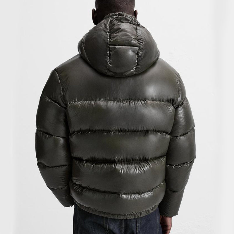 Mikkel | Doudoune à capuche pour homme – coupe minimaliste et décontractée, veste d'hiver isolante et légère
