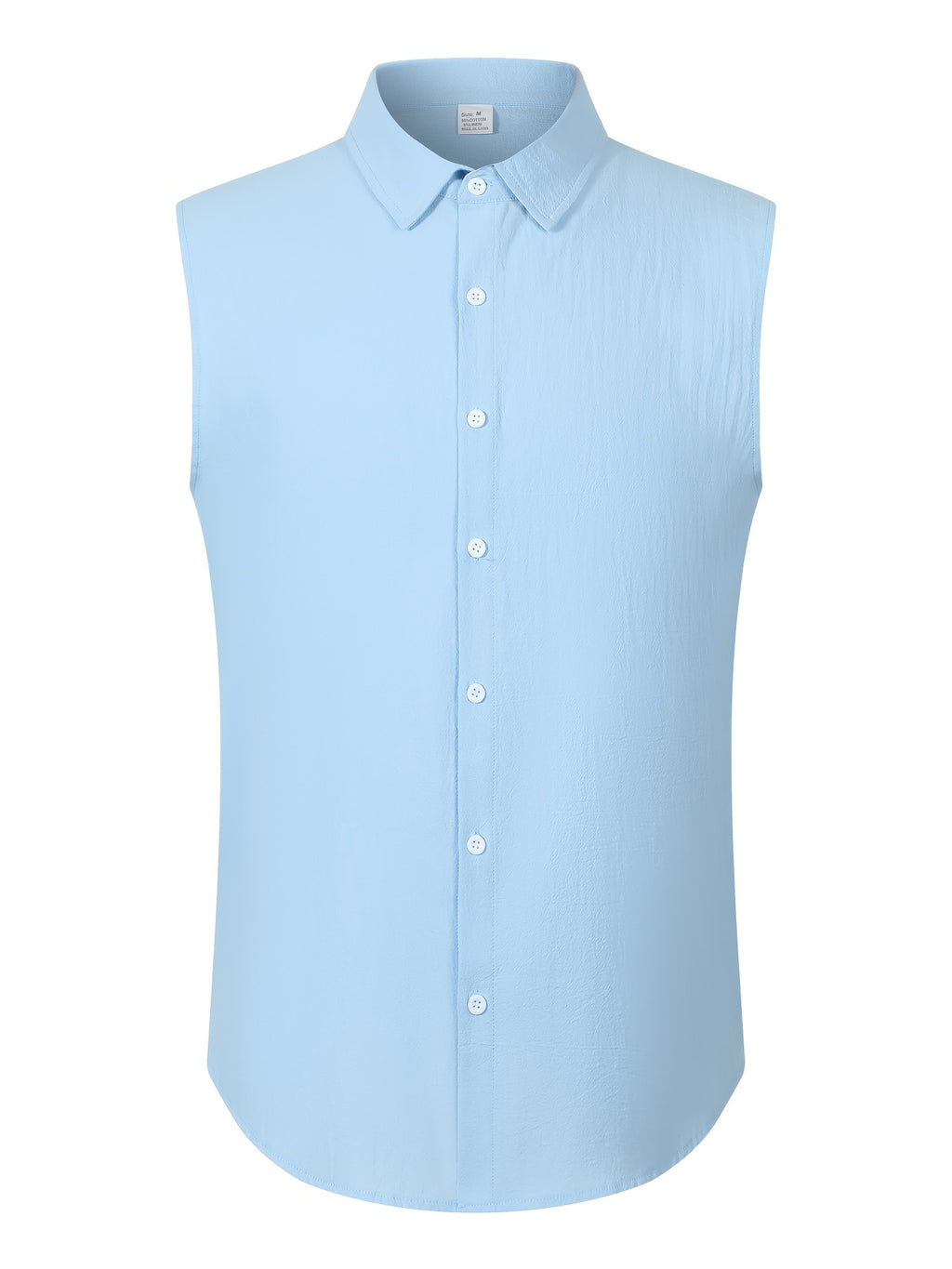 Pike | Mouwloos overhemd met revers voor heren – Casual tanktop met knopen voor buiten