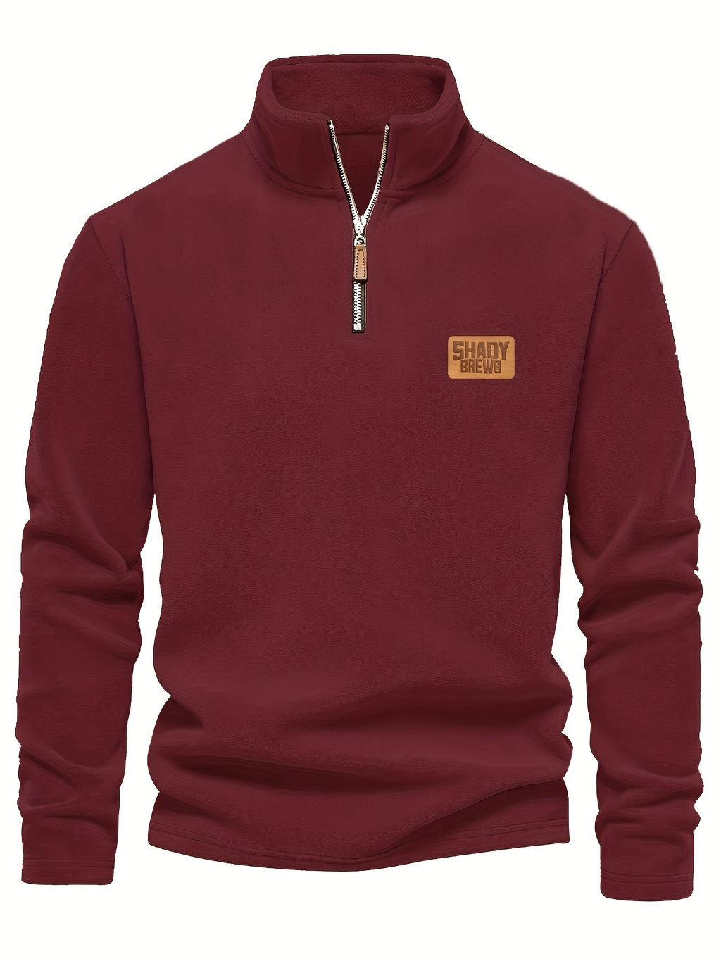 Daire | Thermische fleece gevoerde heren trui met halve rits – Warm, stevig winterhemd, halve rits