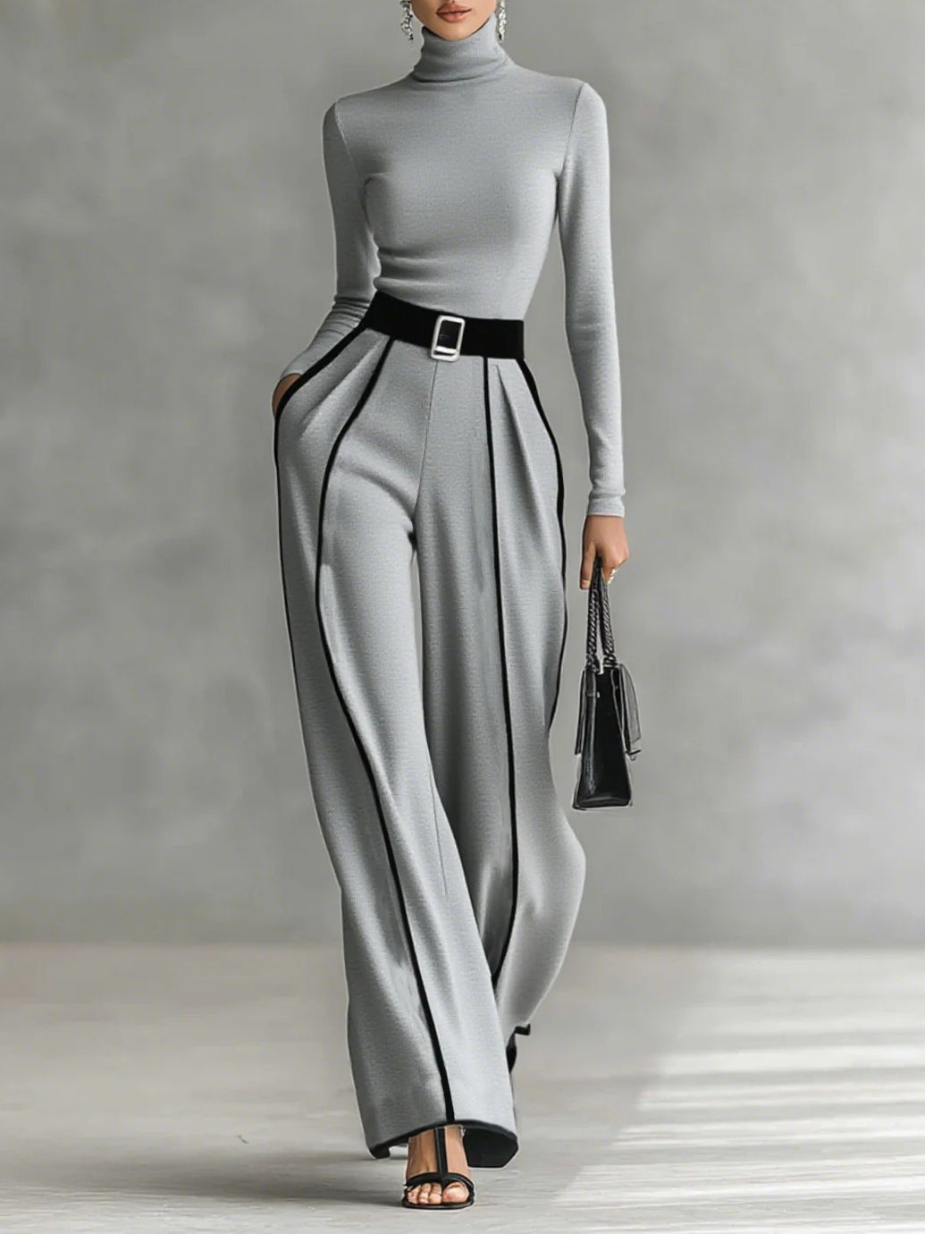 Eliraen | Dames Tweedelige Set – Top & Wijde Broek Outfit