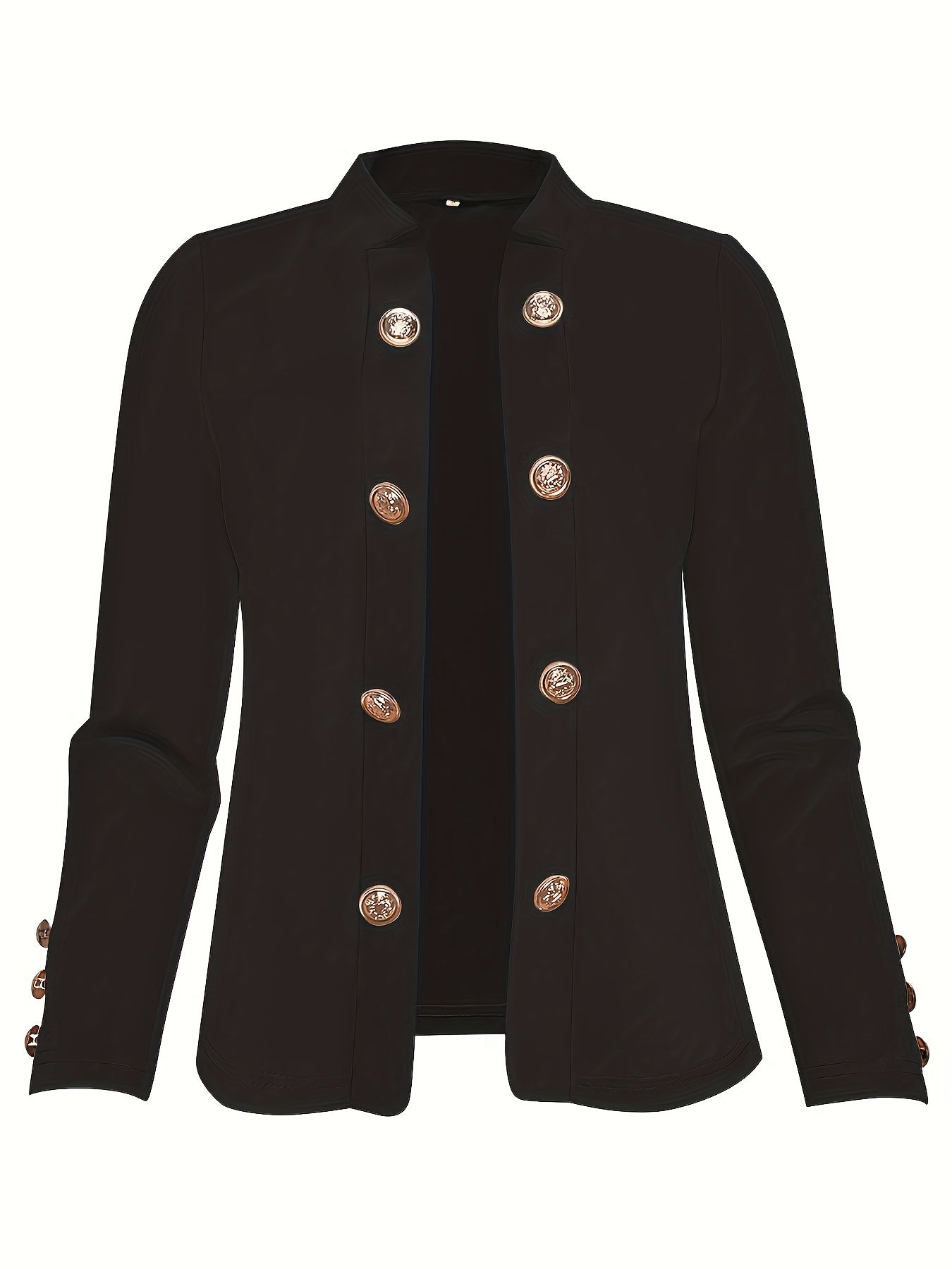 Enidra | Veste décontractée en polyester pour femme – Boutons de manchette et finitions élégantes
