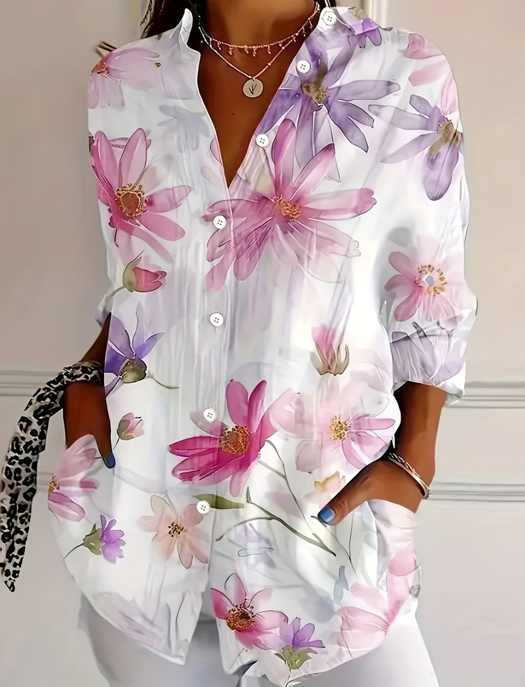 Miy | Damesmode: lente-zomerblouse – casual, lichtgewicht shirt met korte mouwen