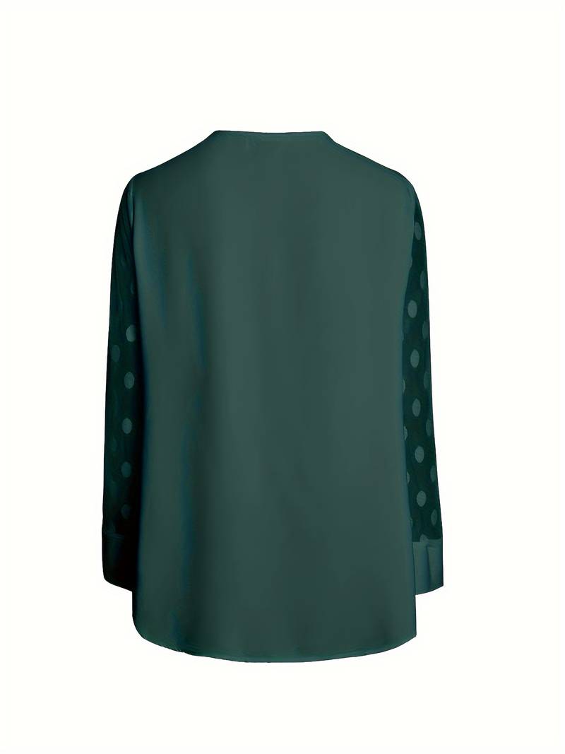 Kariselle | Elegante blouse van mesh met lange mouwen voor dames - Chique & ademende top