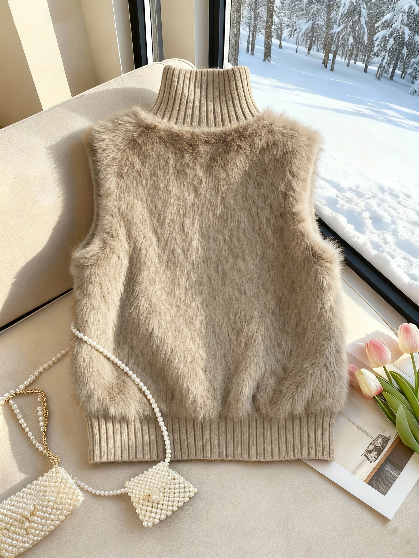 Hailynn | Elegante damesvest met opstaande kraag – Modieuze laagjeslook