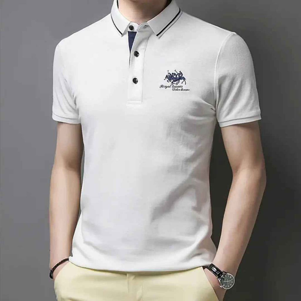 Threx | Klassiek poloshirt voor heren: tijdloos katoenen shirt met korte mouwen, casual en smart-casual