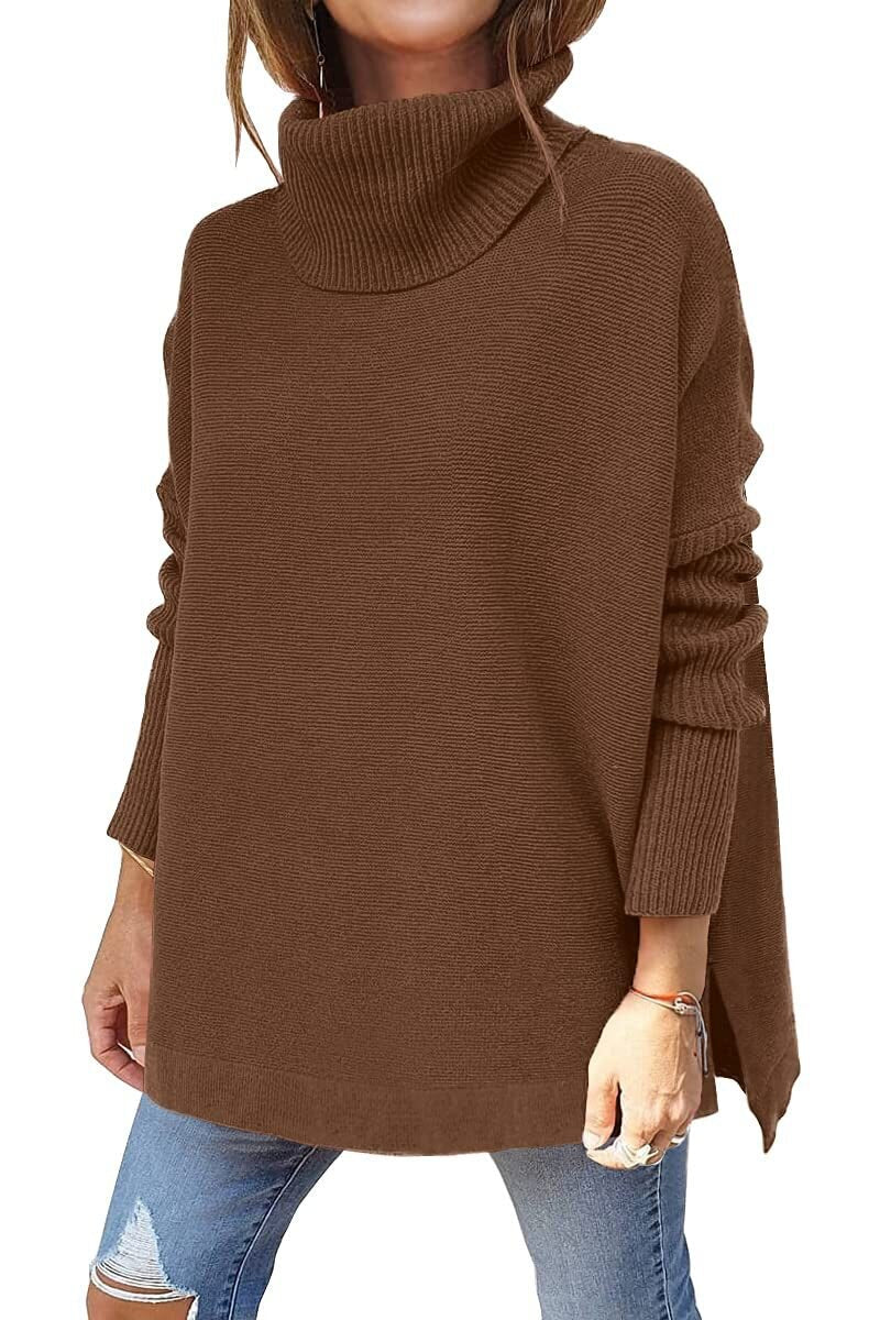 Tarelle | Hochwertiger Damen-Rollkragenpullover, bequemes Strickmuster, lockere Passform, Winteroberteil